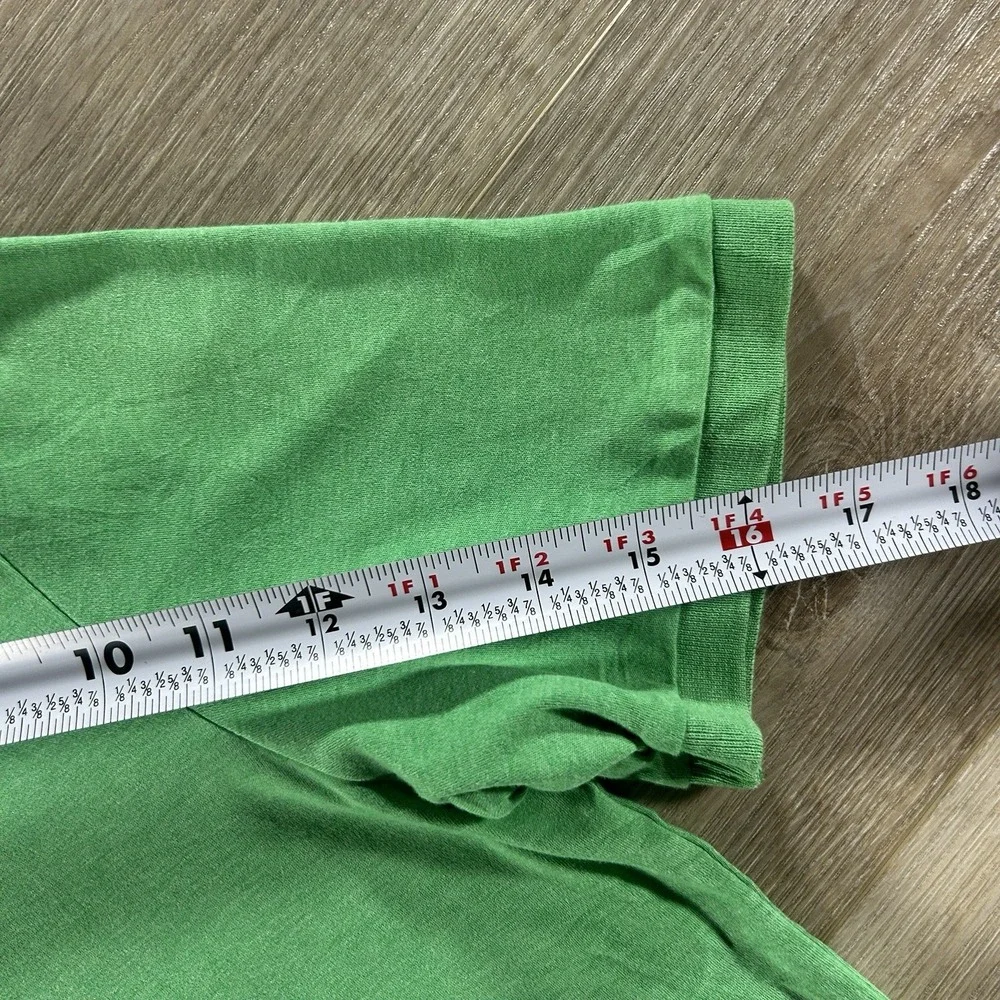 Polo Ralph Lauren Green Small Interlock Polo Shirt Classic Fit Flesh Pony